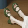 Sandalias de tacón grueso